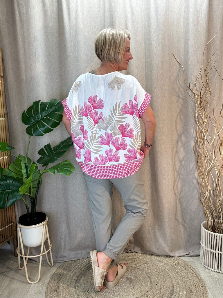 Pretty Fern Floral Print Top Be You Lifestyle Boutique