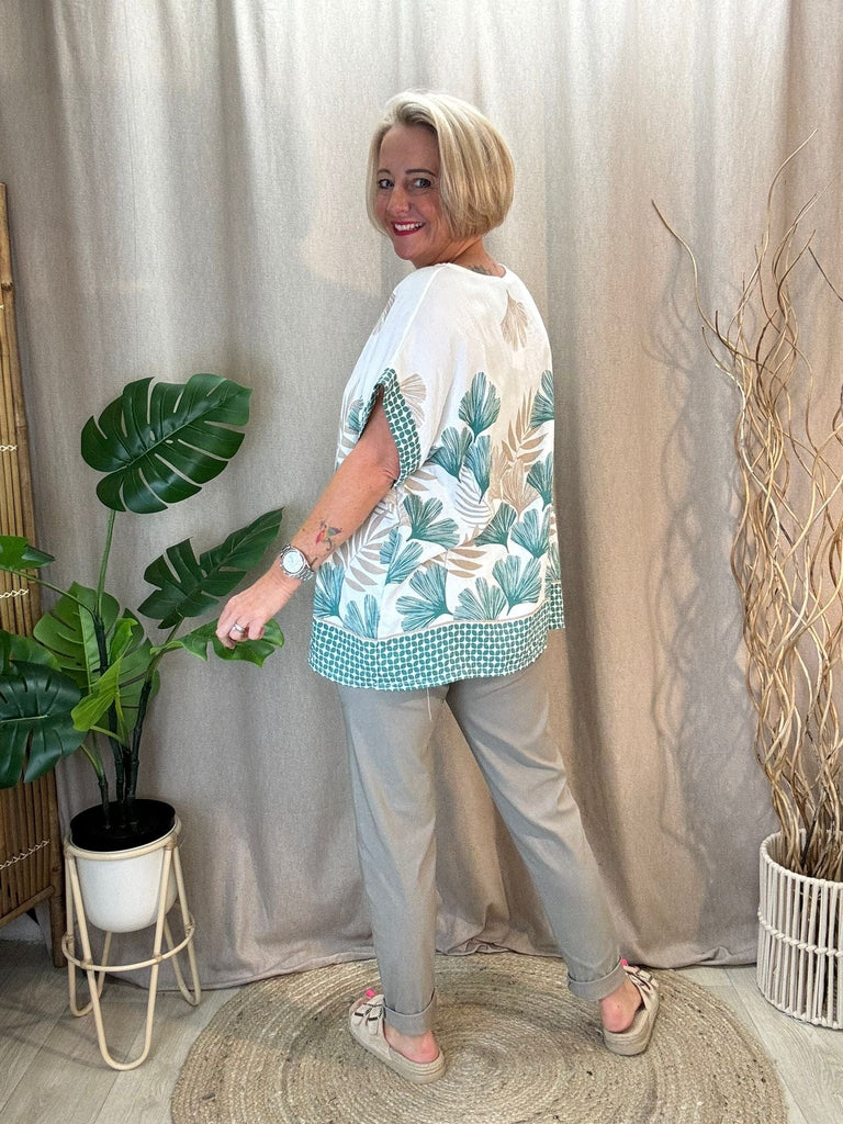 Pretty Fern Floral Print Top Be You Lifestyle Boutique