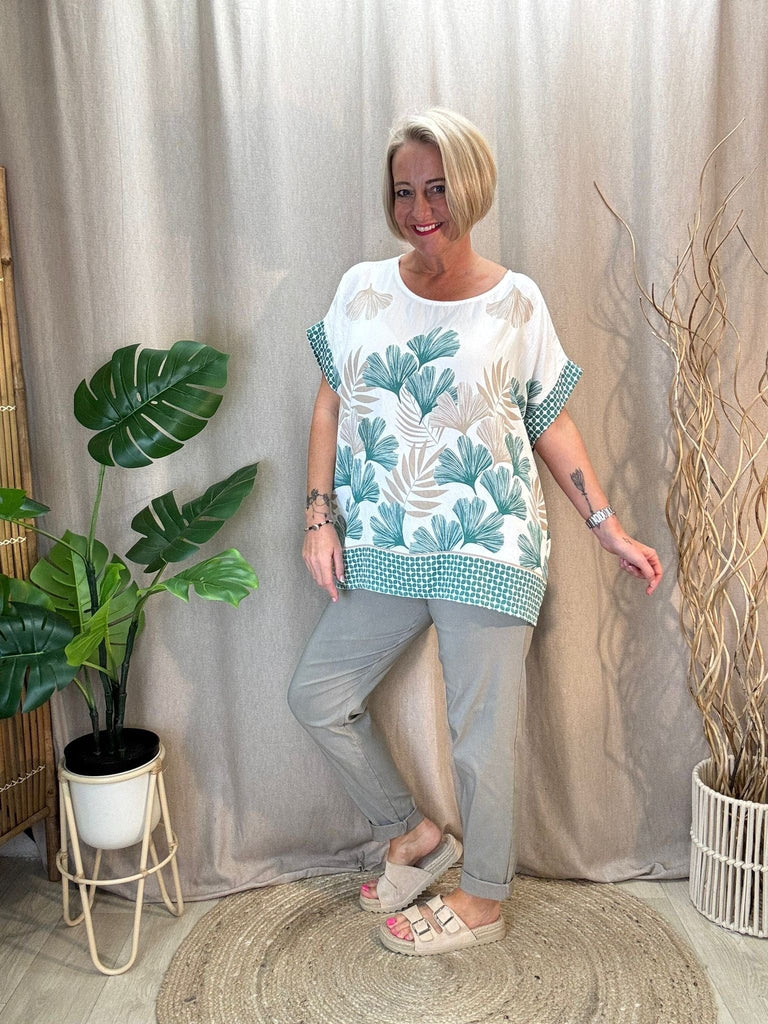 Pretty Fern Floral Print Top Be You Lifestyle Boutique