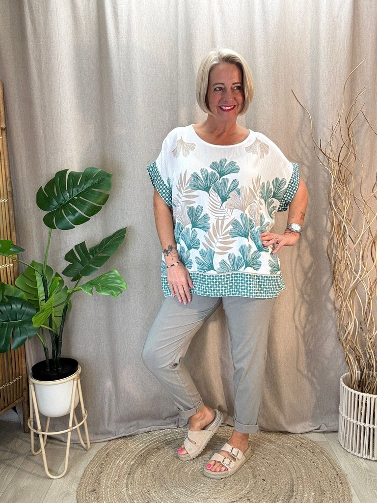 Pretty Fern Floral Print Top Be You Lifestyle Boutique