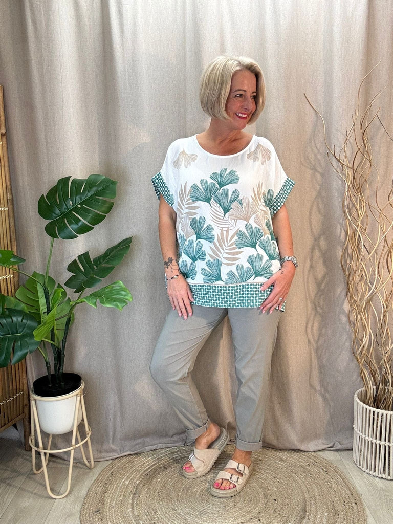 Pretty Fern Floral Print Top Be You Lifestyle Boutique
