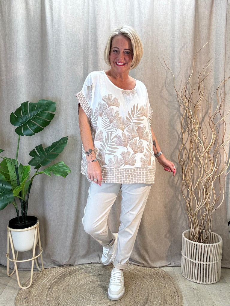 Pretty Fern Floral Print Top Be You Lifestyle Boutique