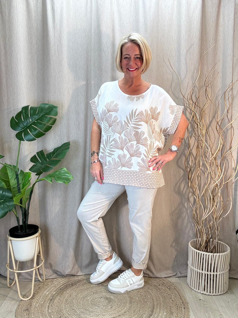 Pretty Fern Floral Print Top Be You Lifestyle Boutique