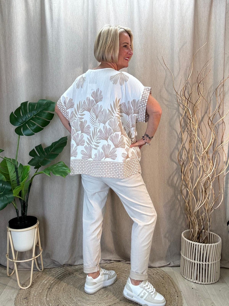 Pretty Fern Floral Print Top Be You Lifestyle Boutique
