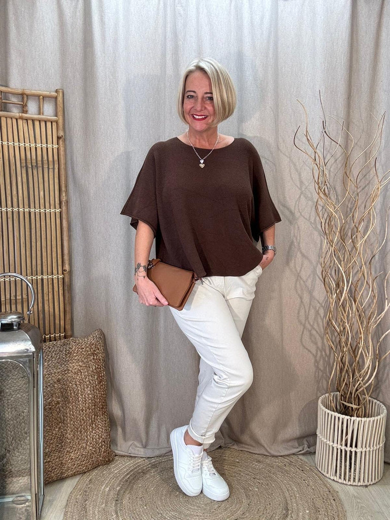 Reverse Seam Box Knit - Made In Italy Be You Lifestyle Boutique