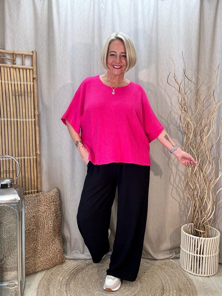 Reverse Seam Box Knit - Made In Italy Be You Lifestyle Boutique