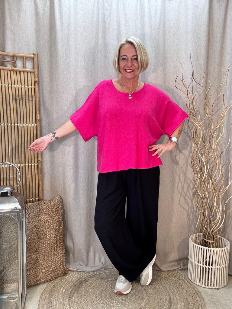 Reverse Seam Box Knit - Made In Italy Be You Lifestyle Boutique