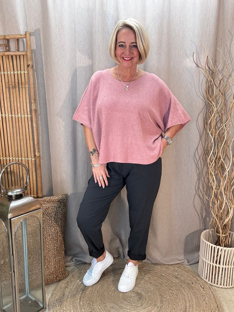 Reverse Seam Box Knit - Made In Italy Be You Lifestyle Boutique