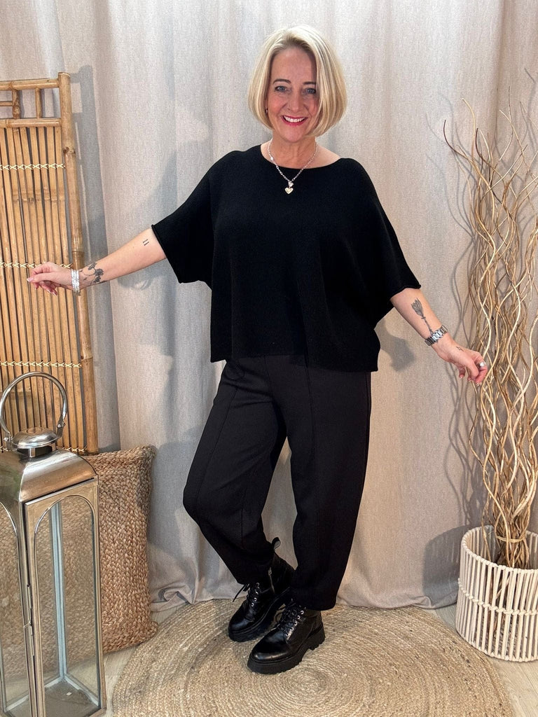 Reverse Seam Box Knit - Made In Italy Be You Lifestyle Boutique