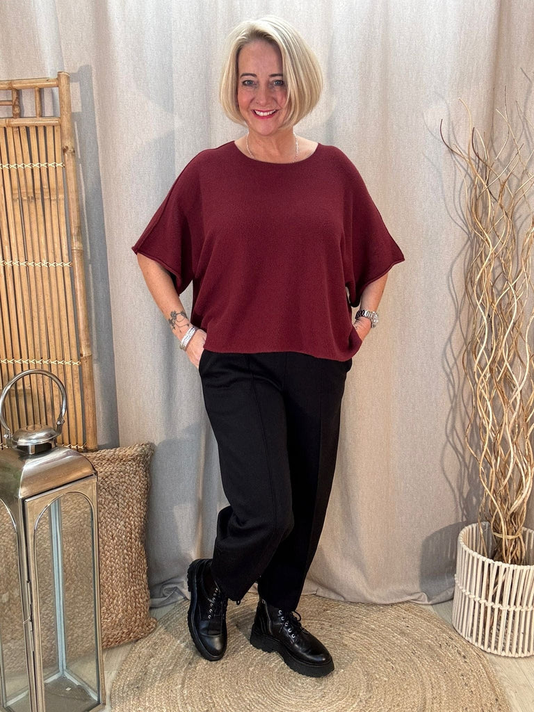 Reverse Seam Box Knit - Made In Italy Be You Lifestyle Boutique
