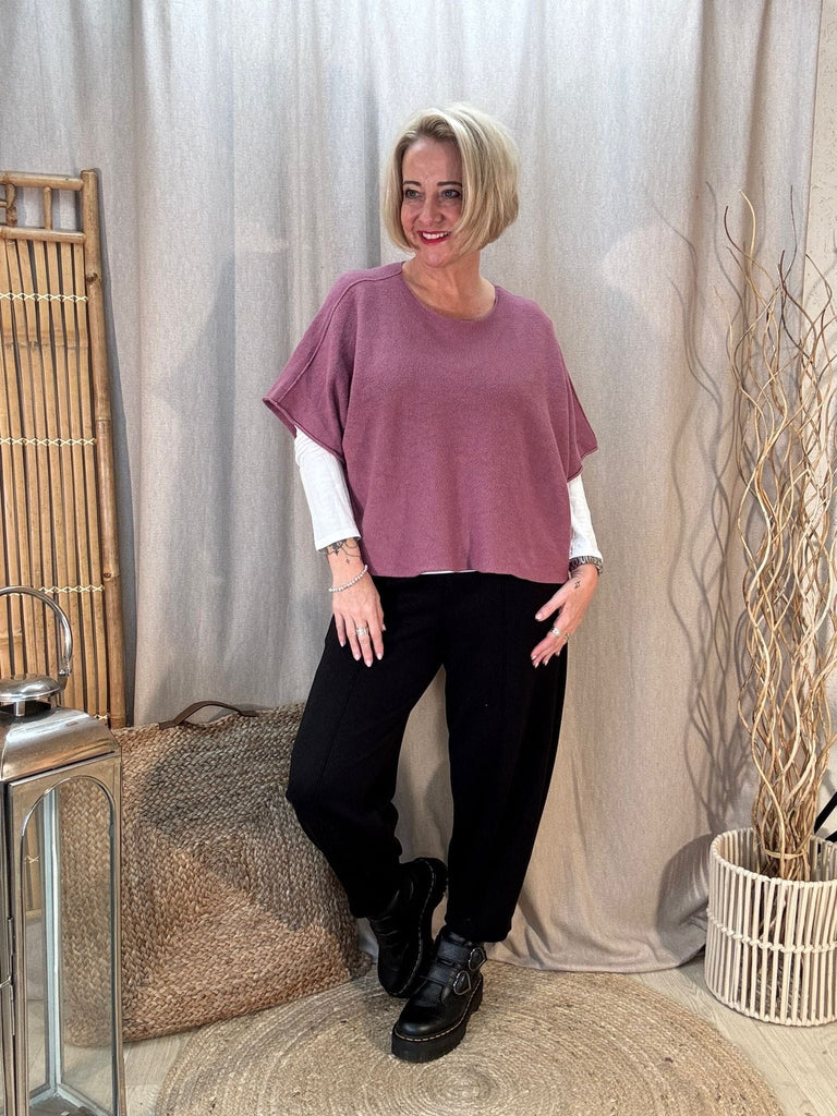 Reverse Seam Box Knit - Made In Italy Be You Lifestyle Boutique
