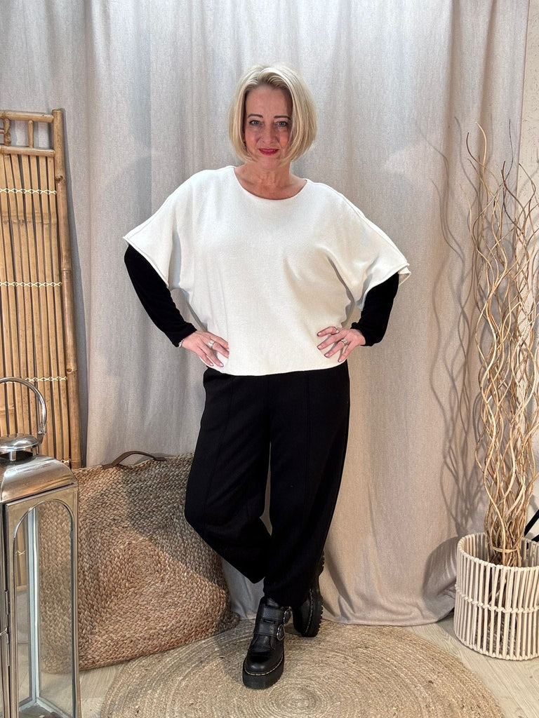 Reverse Seam Box Knit - Made In Italy Be You Lifestyle Boutique