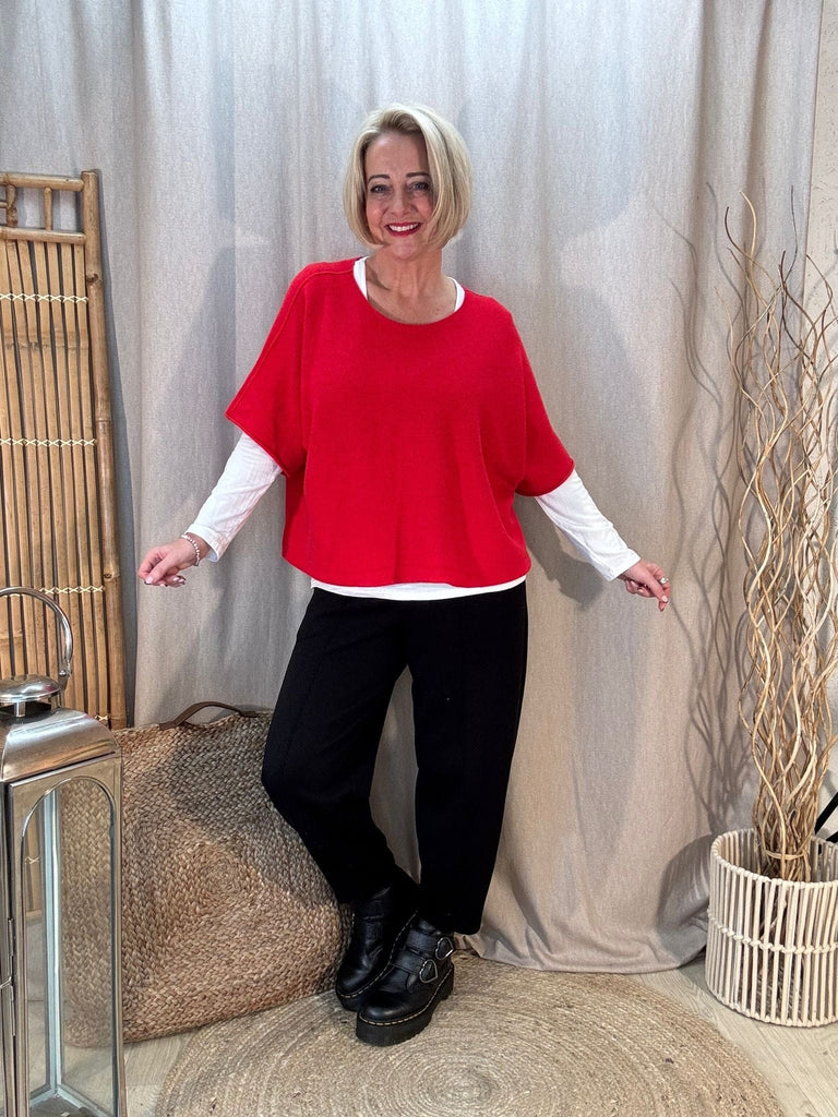 Reverse Seam Box Knit - Made In Italy Be You Lifestyle Boutique