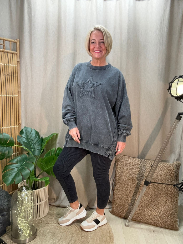 Ribbed Acid Wash Leggings Be You Lifestyle Boutique