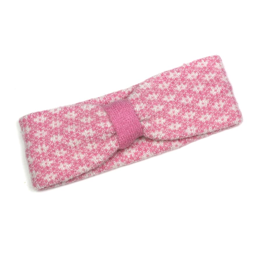 Rose Pink Scandi Floral Cosy Headband By POM Gift 40534 Be You Lifestyle Boutique