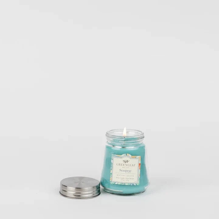 Seaspray Petite Glass Candle By Greenleaf Be You Lifestyle Boutique