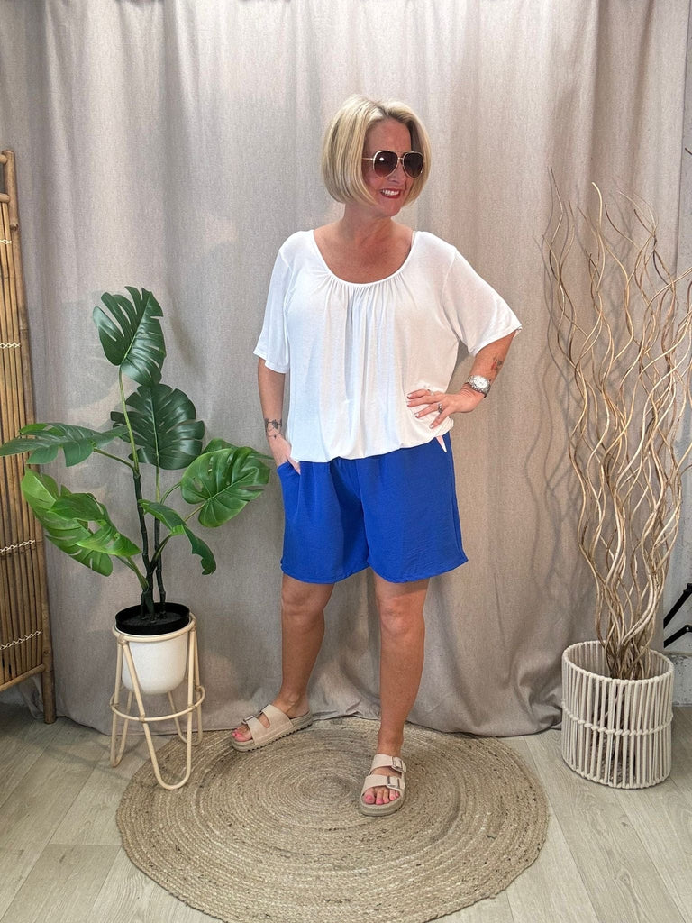Short Sleeved Bubble Hem Top Be You Lifestyle Boutique