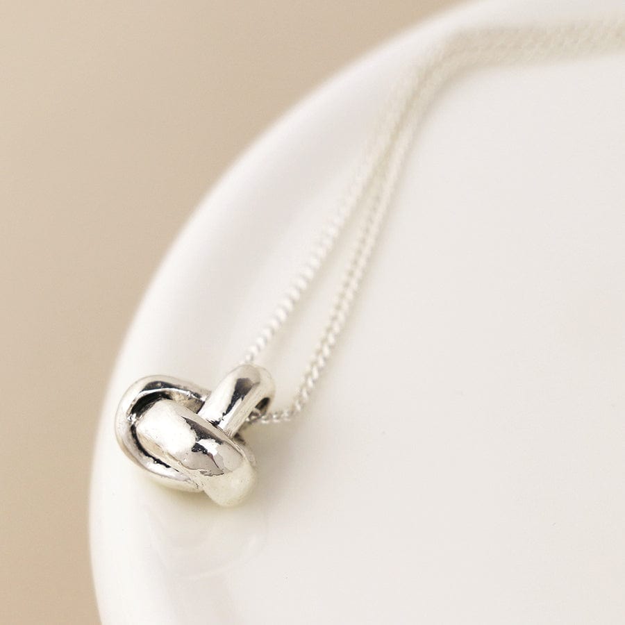 Silver Plated Infinity Necklace By POM Gift 04607 POM