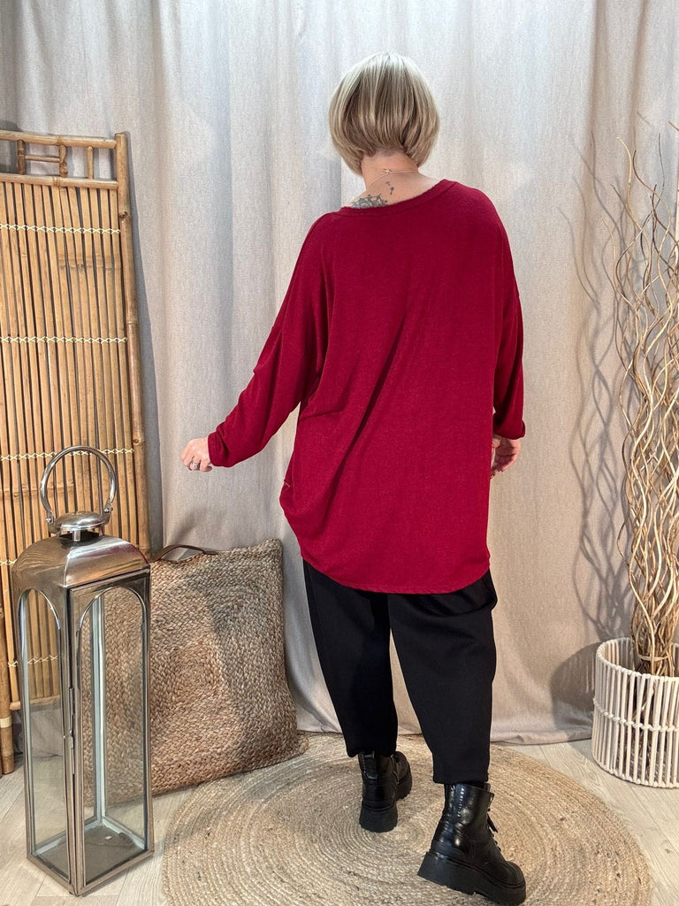 Silver Stitch Soft Knit Jumper Top Be You Lifestyle Boutique