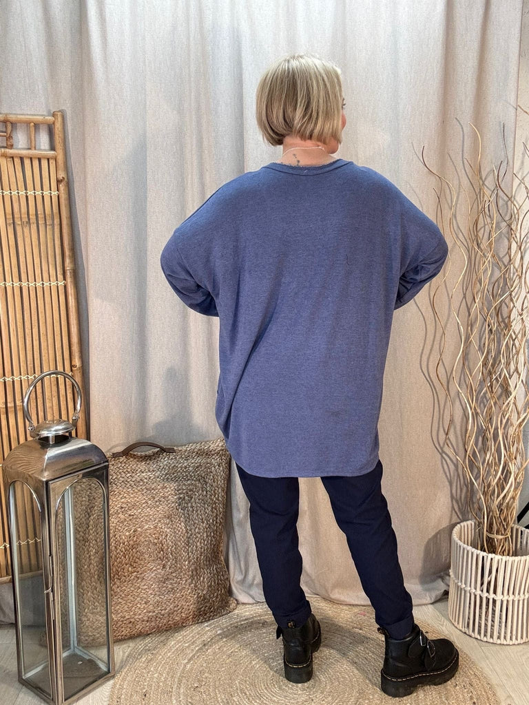 Silver Stitch Soft Knit Jumper Top Be You Lifestyle Boutique