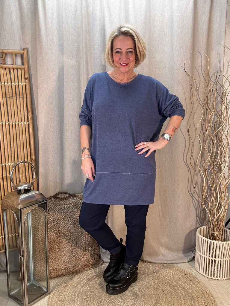 Silver Stitch Soft Knit Jumper Top Be You Lifestyle Boutique