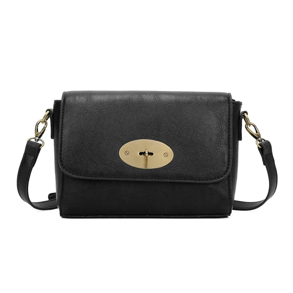 Simple Compact Cross Body Bag Be You Lifestyle Boutique Black