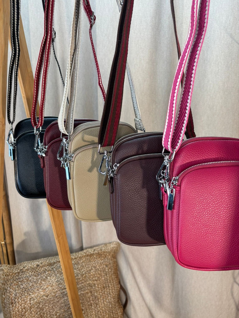 Simple Cross Body Bag With Two Tone Strap Be You Lifestyle Boutique