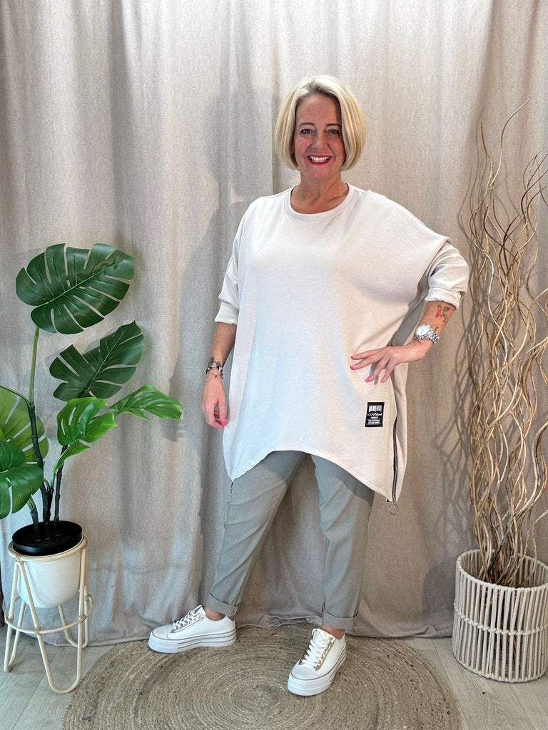 Smooth Crease Free Plain Magic Trousers Be You Lifestyle Boutique 1 / Mushroom