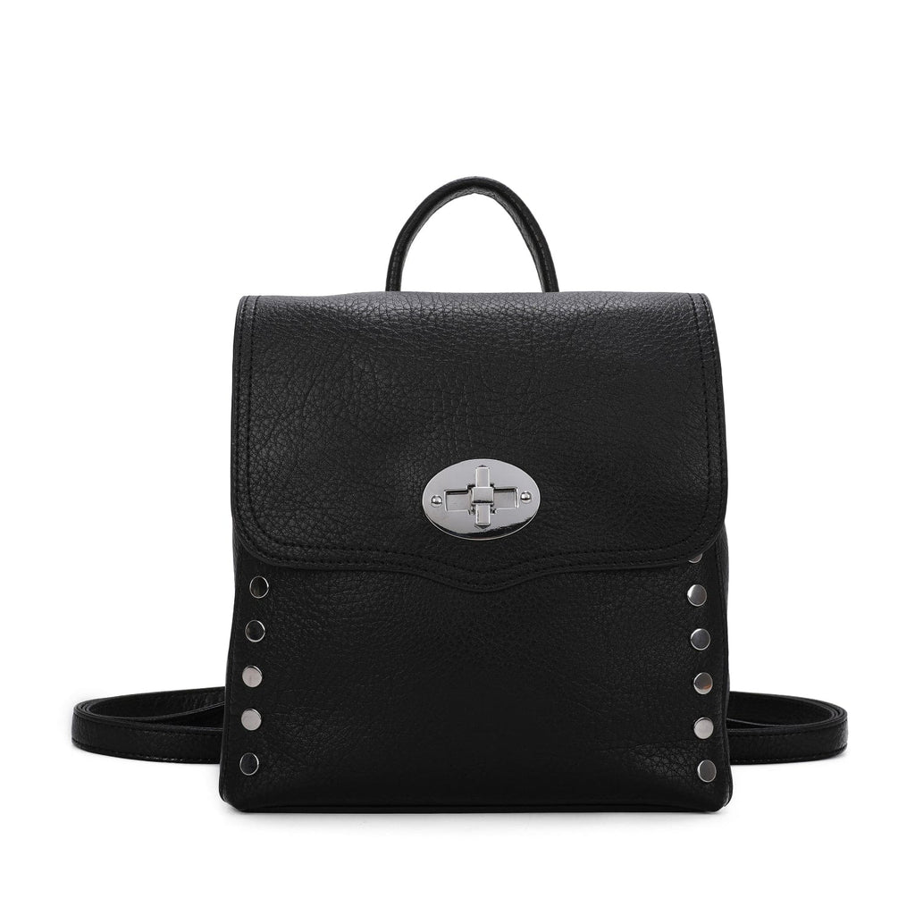 Studded 3 In 1 Magic Backpack & Crossbody Bag Be You Lifestyle Boutique Black