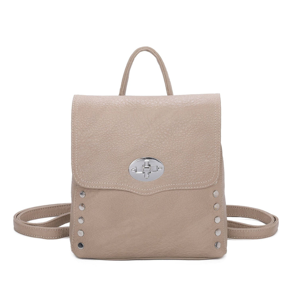 Studded 3 In 1 Magic Backpack & Crossbody Bag Be You Lifestyle Boutique Beige