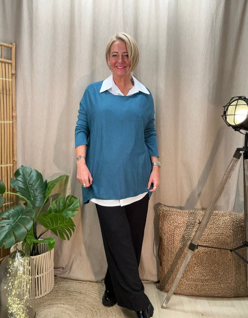 Super Soft Hanky Knit Jumper Top Be You Lifestyle Boutique