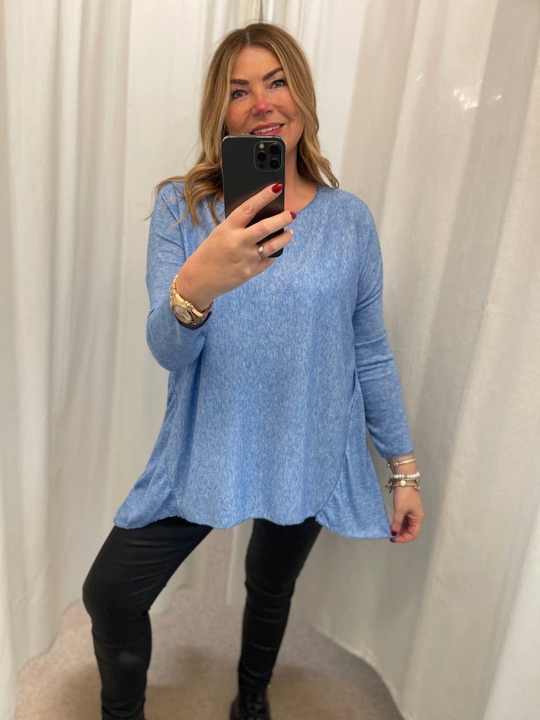 Super Soft Hanky Knit Jumper Top Be You Lifestyle Boutique