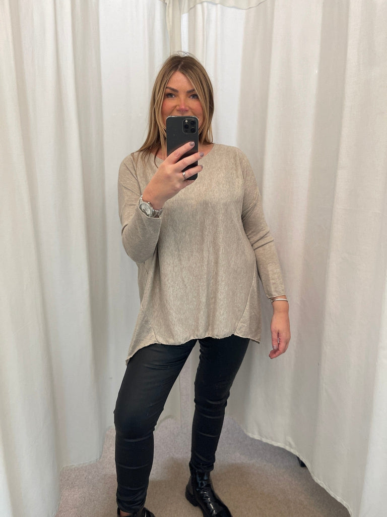 Super Soft Hanky Knit Jumper Top Be You Lifestyle Boutique