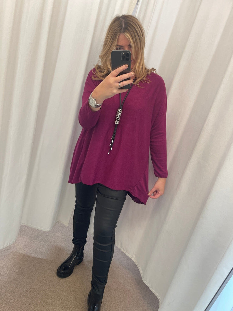 Super Soft Hanky Knit Jumper Top Be You Lifestyle Boutique