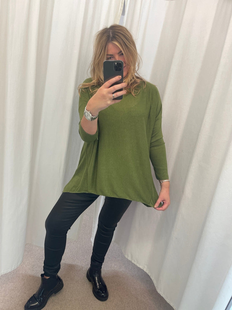 Super Soft Hanky Knit Jumper Top Be You Lifestyle Boutique