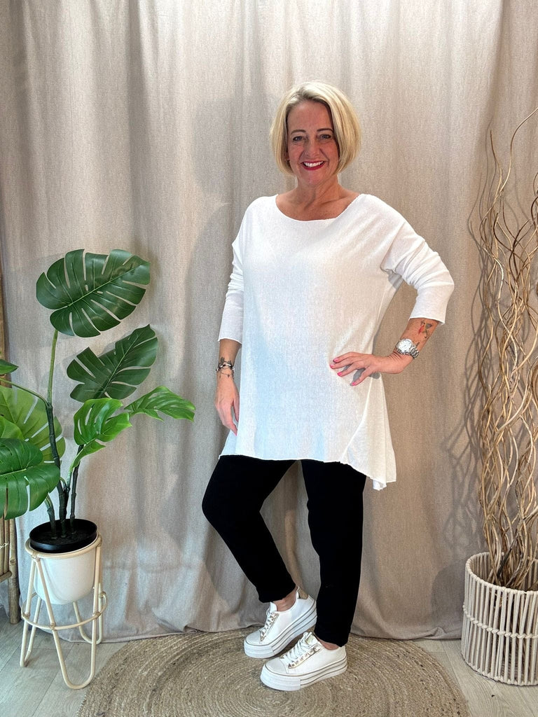 Super Soft Hanky Knit Jumper Top Be You Lifestyle Boutique