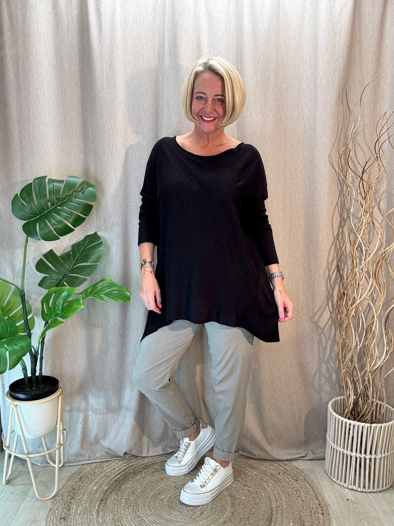 Super Soft Hanky Knit Jumper Top Be You Lifestyle Boutique