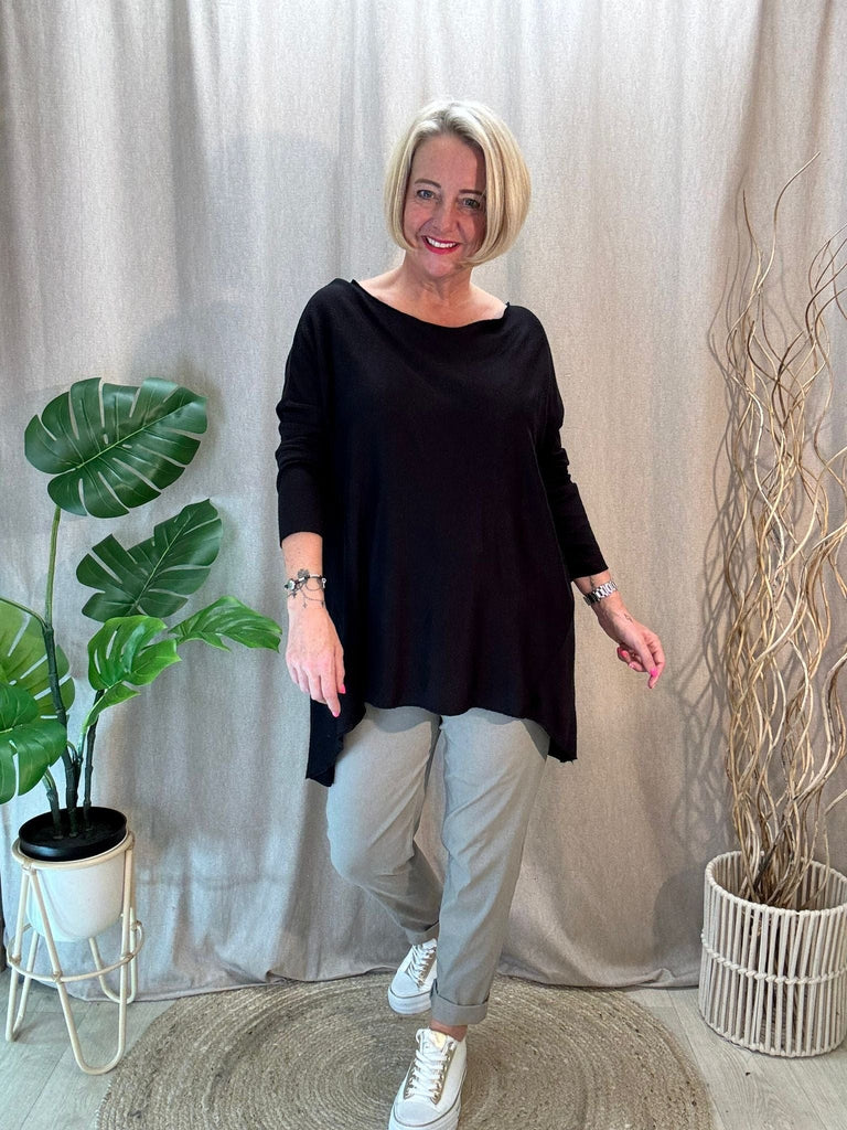 Super Soft Hanky Knit Jumper Top Be You Lifestyle Boutique
