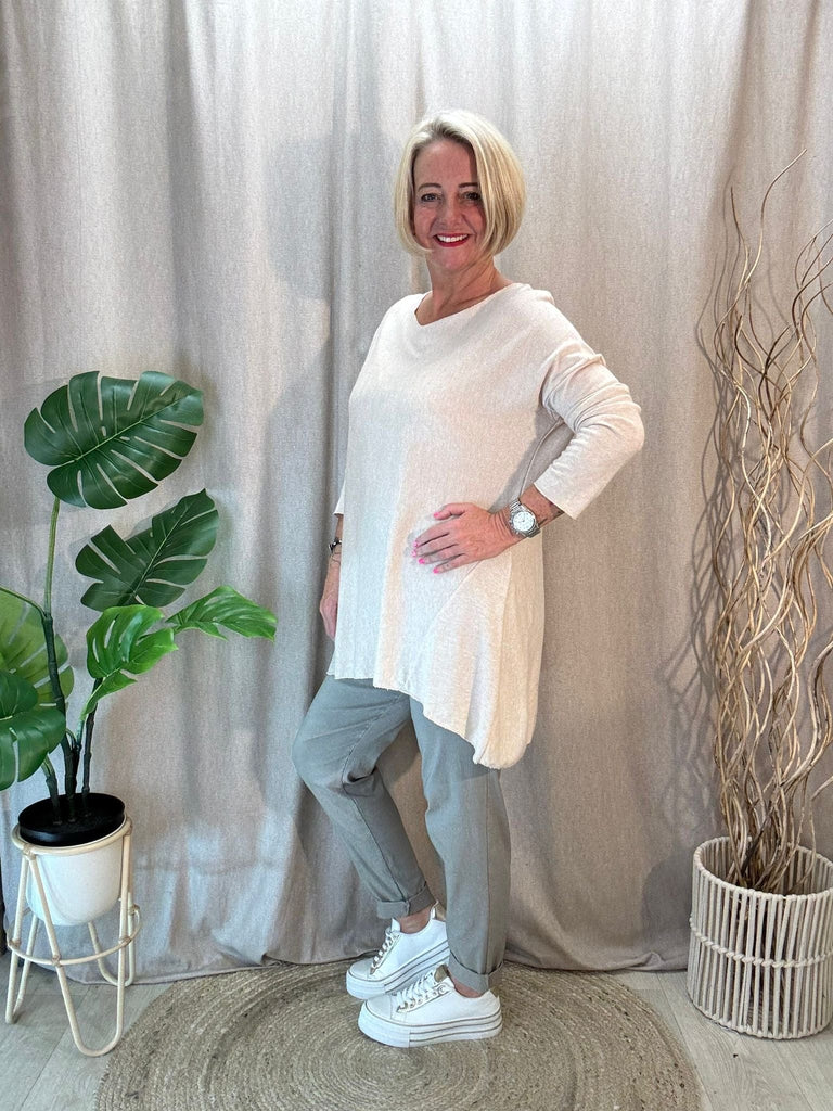 Super Soft Hanky Knit Jumper Top Be You Lifestyle Boutique