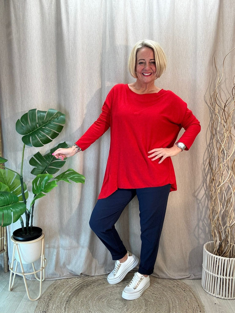 Super Soft Hanky Knit Jumper Top Be You Lifestyle Boutique