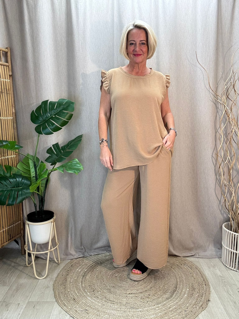 Sweet & Simple Frill Sleeved Top Be You Lifestyle Boutique