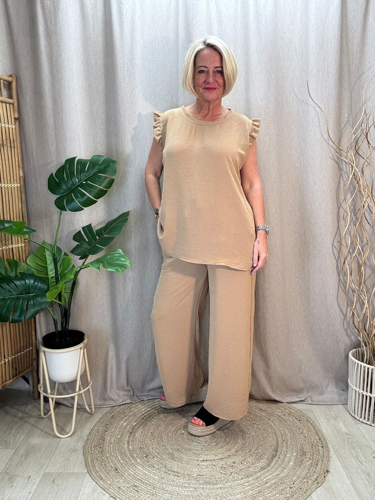 Sweet & Simple Frill Sleeved Top Be You Lifestyle Boutique