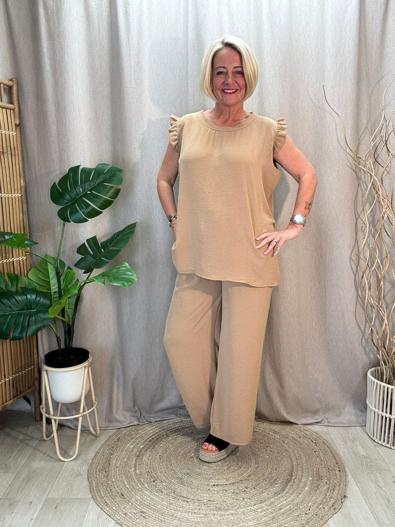 Sweet & Simple Frill Sleeved Top Be You Lifestyle Boutique