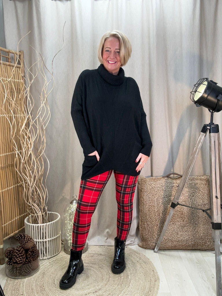 Tartan Checked Super Smooth Leggings Be You Lifestyle Boutique