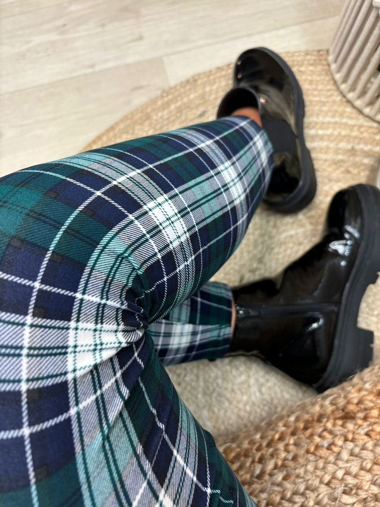 Tartan Checked Super Smooth Leggings Be You Lifestyle Boutique