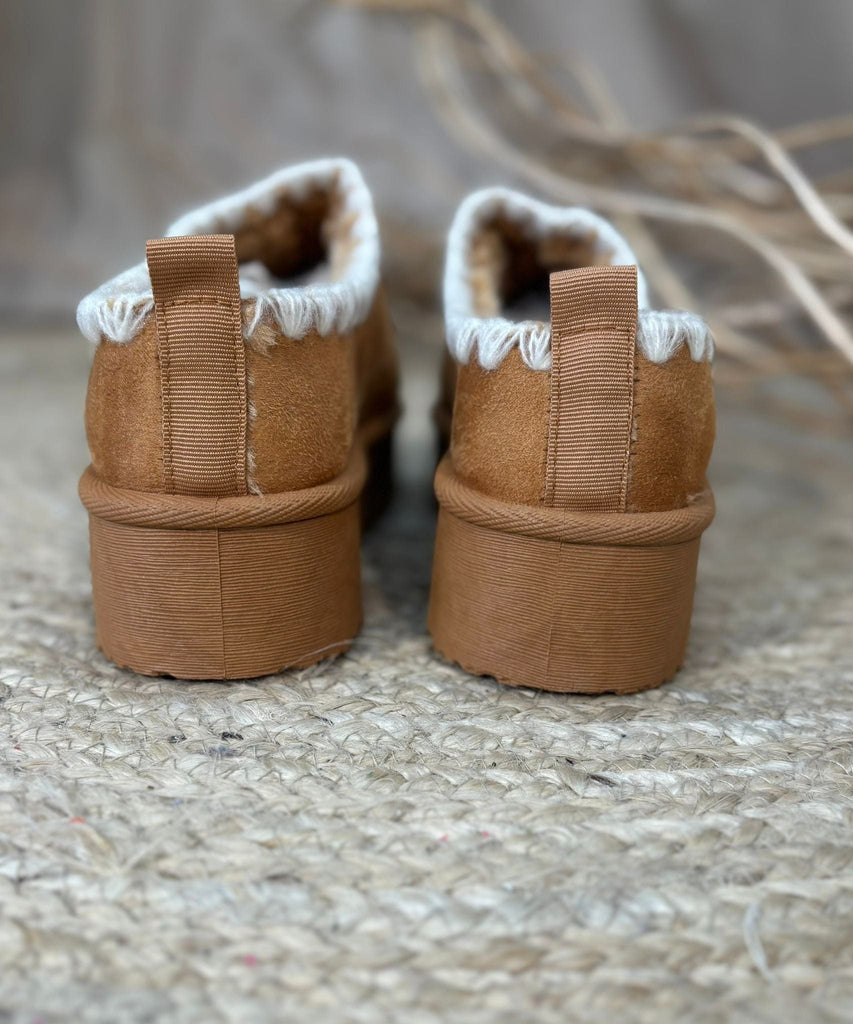 Tas Whip Stitch Mule Slippers Faux Fur Be You Lifestyle Boutique
