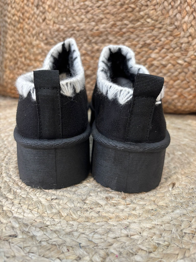 Tas Whip Stitch Mule Slippers Faux Fur Be You Lifestyle Boutique