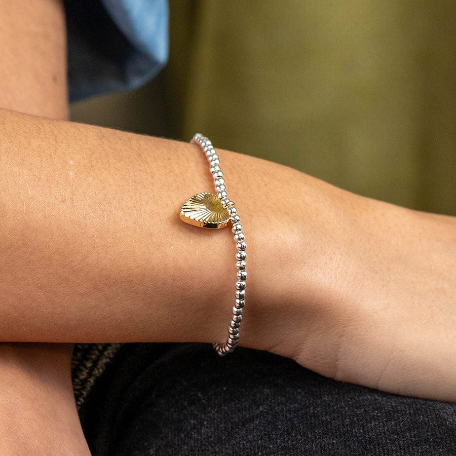 Textured Heart Bracelet By POM Gift 04015 POM