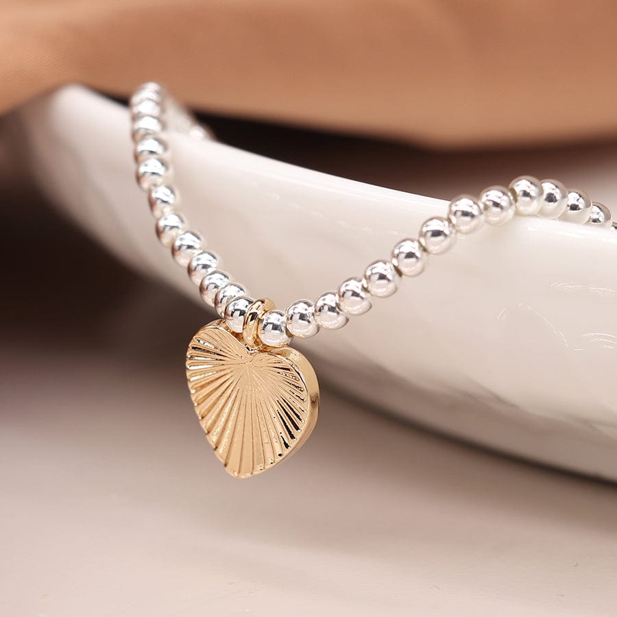 Textured Heart Bracelet By POM Gift 04015 POM