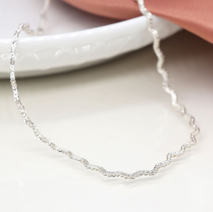 Textured Wave Necklace By POM Gift 04195 POM